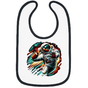 Discover Space Quarterback Astronaut For Football Player Kid Adults Bibs