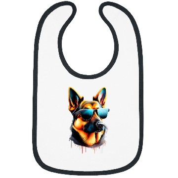 Discover German Shepherd Short Haired Shepherd Dog Design Bibs