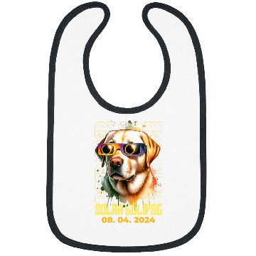 Discover Solar Eclipse 2024 Dog Wearing Solar Eclipse Glasses Bibs