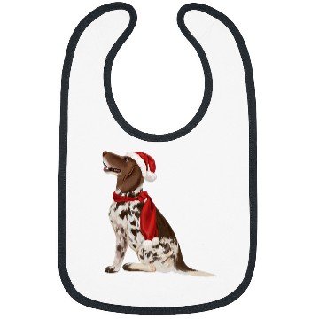 Discover German Shorthaired Pointer dog Santa Christmas dogs lover Bibs