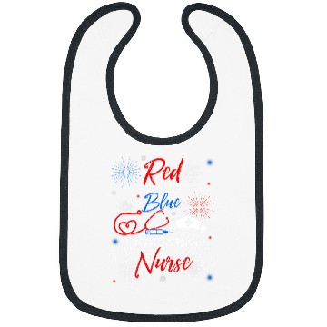 Discover Red White Blue Operating Room nurses Patriotic nurses Support Bibs