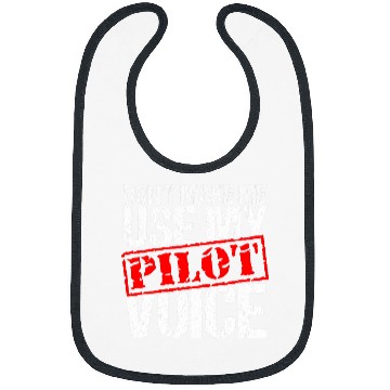 Discover Aviation Pilot Funny Gifts Flight Captain Novelty Distressed Bibs