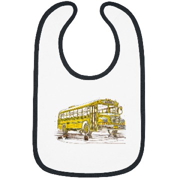 Discover School Bus Driver Art 23 Bibs
