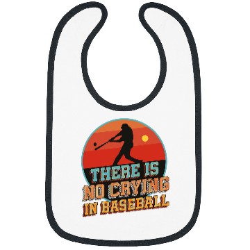 Discover There Is No Crying In Baseball Sunset Baseball Player Bibs