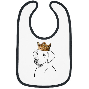 Discover Labrador Lab Dog Wearing Crown Bibs