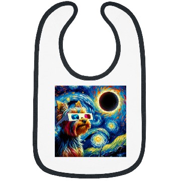 Discover Total Solar Eclipse 2024 Van Gogh Starry Night Yorkshire Bibs