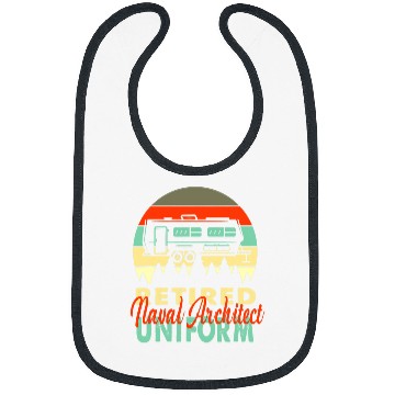 Discover Retired Naval Architect Uniform Rv Camping Retirement Gift Bibs