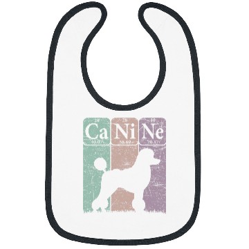 Discover Poodle Dog Periodic Table Elements Dog Lover Canine 1 Bibs