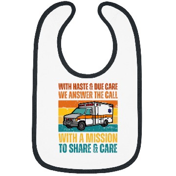 Discover Inspirational Ambulance Driver EMT Paramedics Bibs