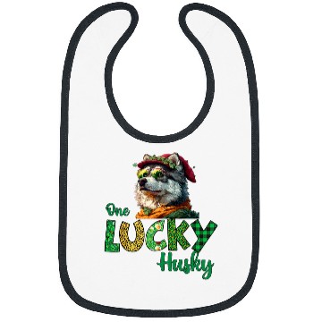 Discover Majestic Husky Gnome A St  Patricks Celebration 3 Bibs