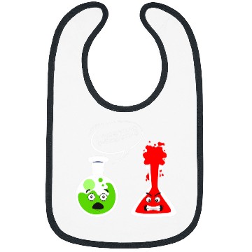 Discover test tube joke overreact fun Chemist Chemistry teacher Bibs