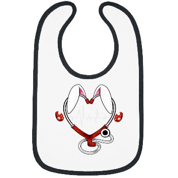 Discover Stethoscope Love Easter nurses Funny Nursing Humor RN Bibs