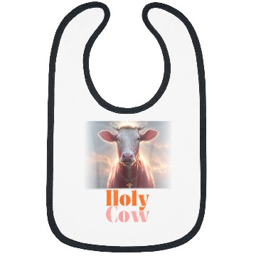 Discover Holy Cow Funny Dairy Farmer Midwest Pride Bibs