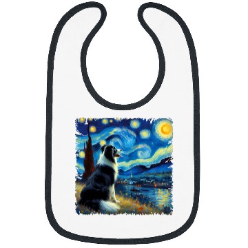 Discover Stellar Canine Dreamscape Border Collie Starry Night 3 Bibs