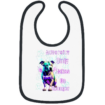 Discover Positivity Quote Positive Pitbull Colorful Pitbull Bibs