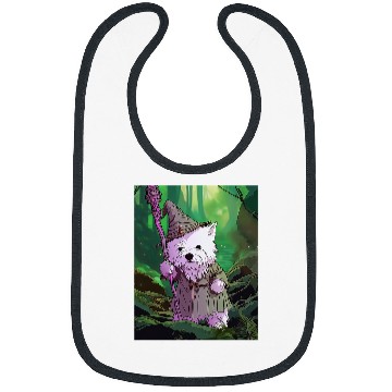 Discover West Highland White Terrier Wizard Funny Dog Magic Bibs