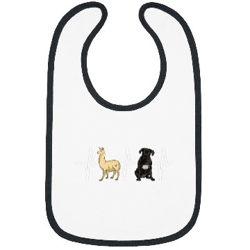 Discover Llama Cane Corso Heartbeat Dog Lover Bibs
