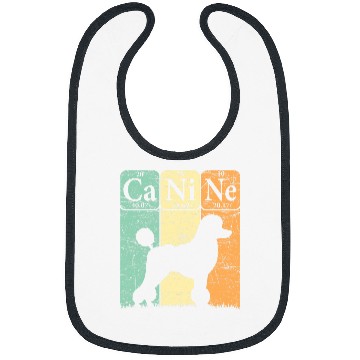 Discover Poodle Dog Periodic Table Elements Dog Lover Canine 3 Bibs