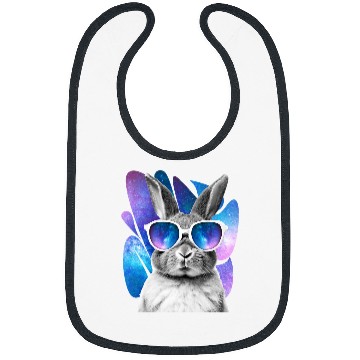 Discover Rabbit Space Glasses Bunny Galaxy Sunglasses Meme Bibs