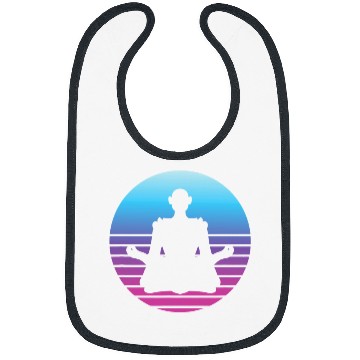 Discover Tibetan Monk Meditation Meditating Buddha Buddhist 22 Bibs