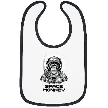 Discover Monkey In Space Moon Mars Astronaut Cosmic Galaxy Bibs
