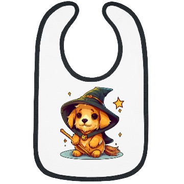 Discover Magical Wizard Golden Retriever Bibs