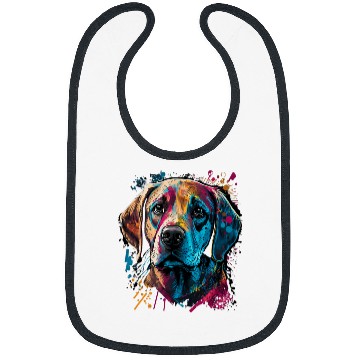 Discover Labrador Lab Dog Lover Splash Graffiti Art Pet 28 Bibs