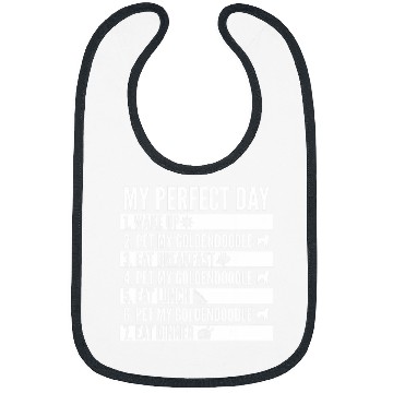 Discover My Perfect Day Goldendoodle Dog Bibs