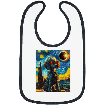 Discover Total Solar Eclipse Poodle Dog Bibs