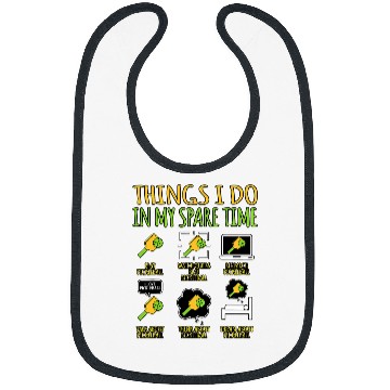 Discover Things I Do In Spare Time Pickleball Paddle Player Graphic Bibs