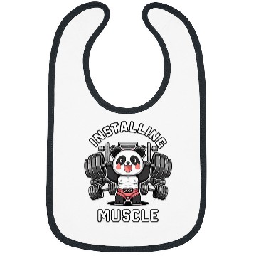 Discover installing muscle panda Please Wait Panda Weight Lifting Bibs