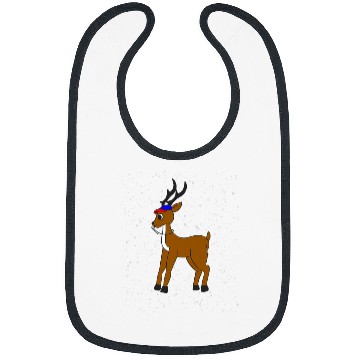 Discover Retro Christmas Reindeer Coach Bibs