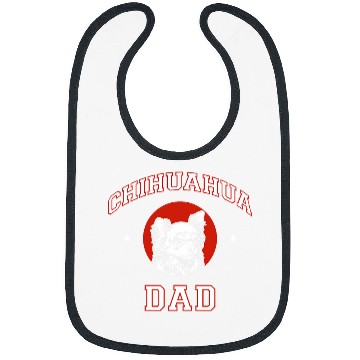 Discover Long Haired Chihuahua Dad Dog Father Bibs