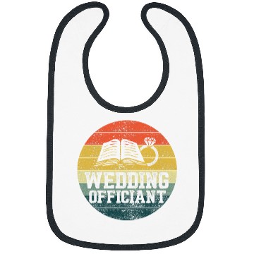 Discover Wedding Officiant Fly Flag Internet Ordained Minister Gift Bibs