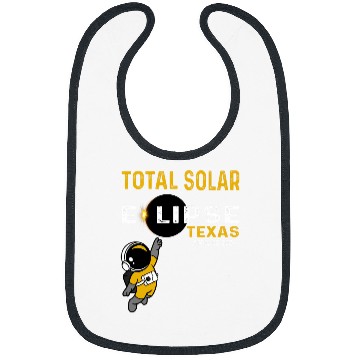 Discover Totale Solar Eclipse Texas April 8th 2024 Astronaut Eclipse Bibs