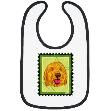 Discover Dog Goldendoodle Postage Stamp Goldendoodle Dog Bibs