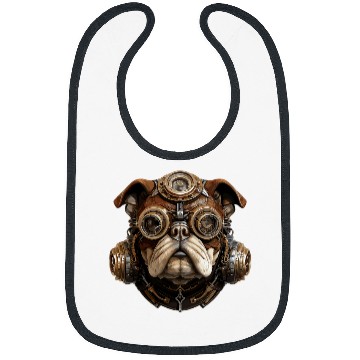 Discover Steampunk Pug Bibs