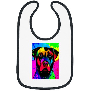 Discover Labrador Lab Dog Labrador Pop Art Design Gradient Bibs