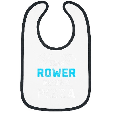 Discover Rower Needs Pizza Sport Athlete Coaching Funny Rowing Bibs