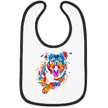 Discover Pop Art Design Rottweiler Bibs