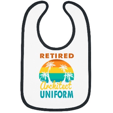 Discover Retired Architect Uniform Tropical Island Retirement Bibs