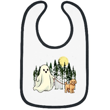 Discover Maltipoo Walking ghosts Halloween Funny Kids Bibs