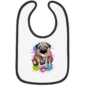 Discover Pug Friends Forever Dog Lover Design Bibs