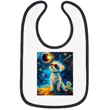Discover Total Solar Eclipse Maltese Dog Bibs