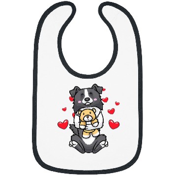 Discover Kawaii Border Collie Stuffed Animal Dog Bibs