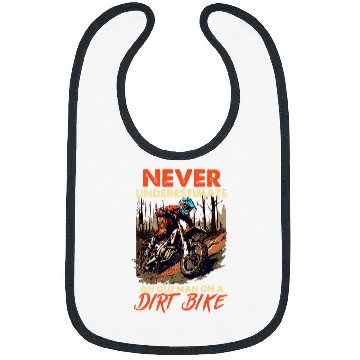 Discover Never Underestimate an Old Man with a Dirt Bike Bibs