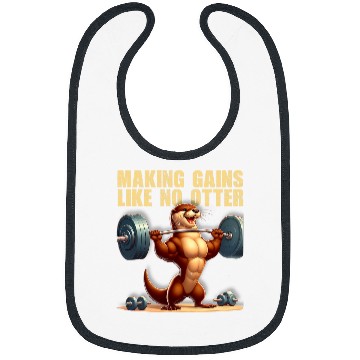 Discover Making Gains Like No Otter Strength Training Gym Bibs