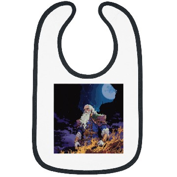 Discover The Mighty Wizard Dark Fantasy Bibs