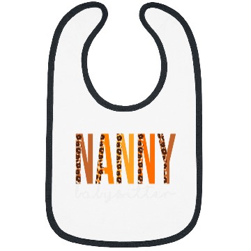 Discover Nanny Babysitter leopard Cute Fall Autumn Thanksgiving Bibs