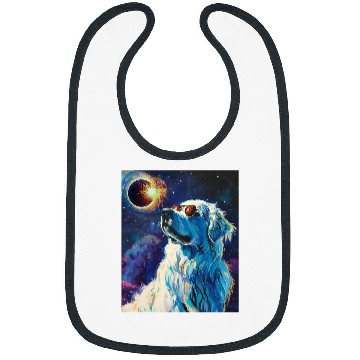 Discover Total Solar Eclipse Great Pyrenees Dog Bibs